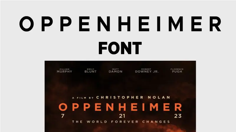 Oppenheimer-font