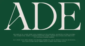 Ade Display Font